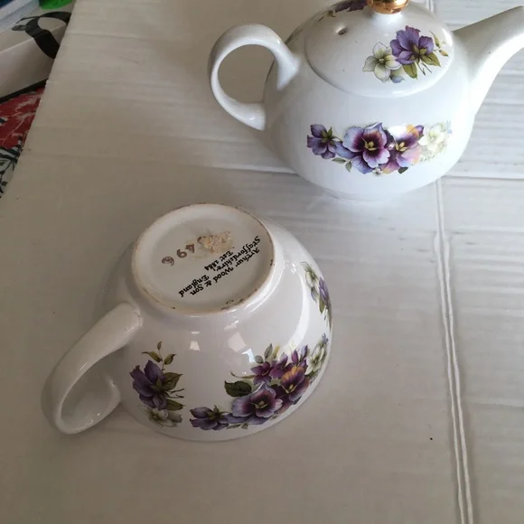 Arthur Wood & Son , Staffordshire, England Teapot&Cup. New - Picture 5 of 8
